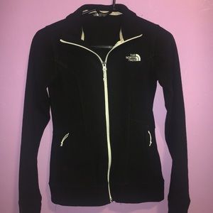 North Face Black Zip Up Jacket